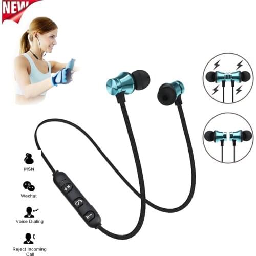 Bluetooth Earphone With Mic Sports Neckband Magnetic S8 Wireless Headphones Stereo Earbuds Music Headphones For All Phones