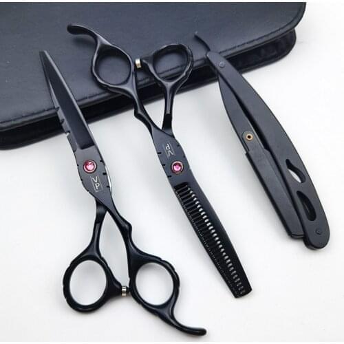 6.0" Stainless Barber Salon Hairdressing Scissors Hair Cutting Scissors Thinning Shears Professional Hair Scissors haircut set