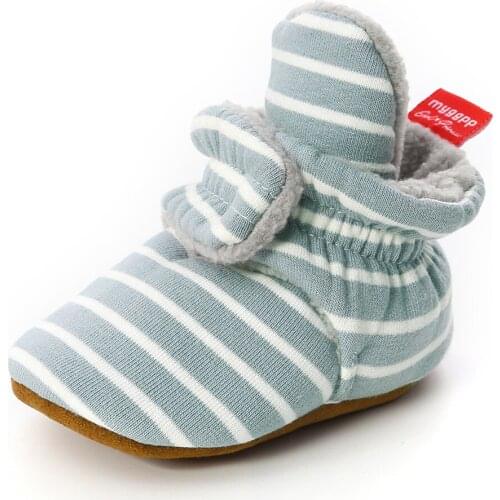 Infant Shoes Baby Boy Girl Shoes Socks Star Newborn Toddler First Walkers Booties Cotton Comfort Soft Warm Infant Crib Shoes