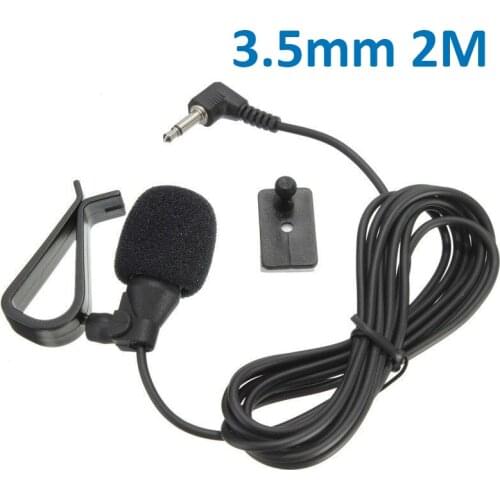 Clear Microphone Output 3.5mm Microphone Car Radio Stereo GPS Bluetooth Enabled Audio DVD External Mic