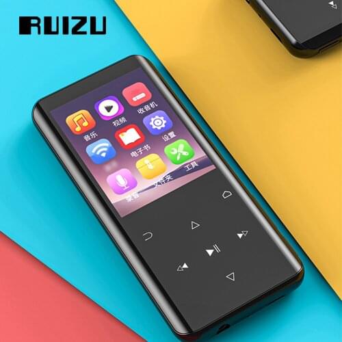 RUIZU D25 Bluetooth 5.0 MP4 player 32GB Memory Built-in Speaker 2.4inch Curved Screen With FM Radio,Recording,E-Book,Music,Video