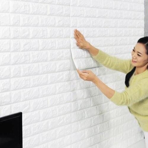 Self-adhesive Wall Stickers Roof Ceiling Decor Stickers for Living Room Decoration Bedroom Decor TV Background Foam Wallpaper