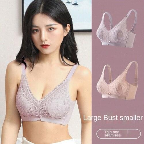 Sexy Crystal Cup Underwear Womens Rimless French Traceless Ultra Thin Adjustable Large Bra