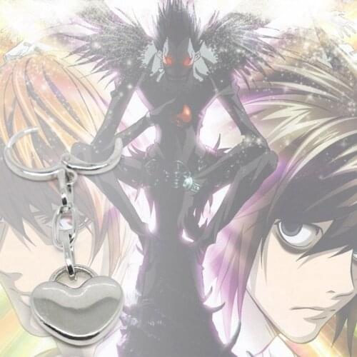 Death Note Drop Heart Earrings Women High Quality Cosplay Mens Cartoon Alloy Earring Fashion Sieraden Bijoux Pendientes Flecos