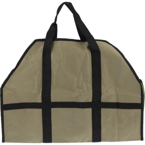 Oxford Cloth Large Capacity Firewood Log Carrier Tote Bag Holder with Handle for Fireplace & Stoves Camping Travell Accessories