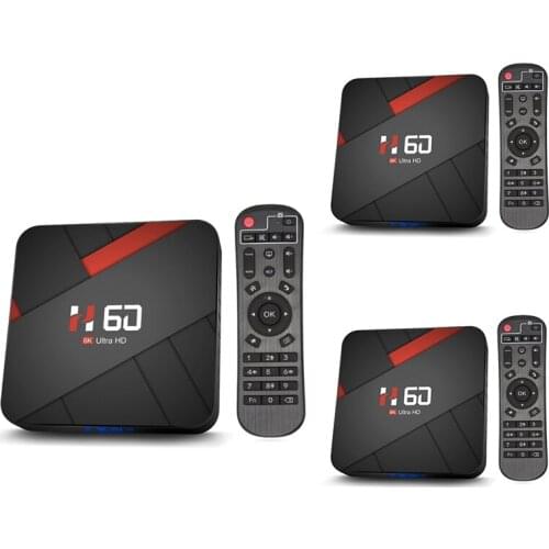 Android TV Box 6K TV BOX H.265 Media Player 3D Video 2.4G 5Ghz Wifi Bluetooth Smart TV Box Set Top Box EU Plug