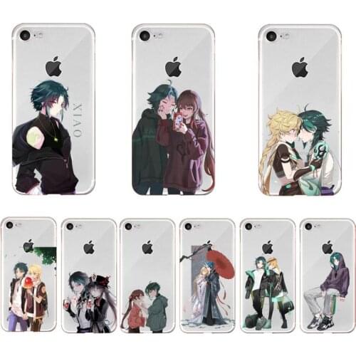 Xiao Genshin Impact Phone Case For iPhone X XS MAX 6 6s 7 7plus 8 8Plus 5 5S SE 2020 XR 11 12pro max Clear Coque