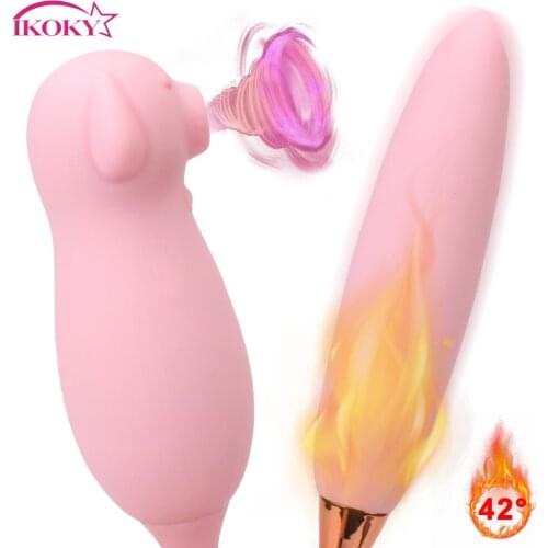 Vibrating Eggs Clitoris Nipple Sucker G Spot Vagina Stimulation Vibration Multifunction Sucking Vibrator Sex Toys For Woman
