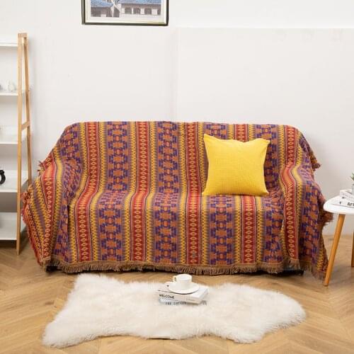 Boho Knitted Chair Sofa Cover Towel Soft Throw Blanket Lace Slipcover Luxury Decor For Bed Bedspread Outdoor Beach Sandy Carpet