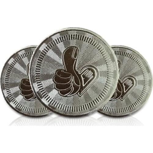 1000pcs/pack Metal Arcade Game Tokens Anti-counterfeiting coins are used for Arcade Game Coin Pentagram Crown Tokens