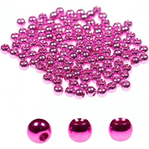 20PCS 2mm 5/64" Stonefly Midge Caddis Fly Tying BrassHead Fly Tying Brass Beads Nymph FL Orange Rainbow Golden Purple