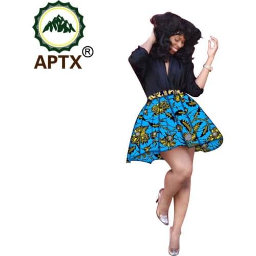 2021 African Clothing For Women Short Skirt Wax Pure Cotton Ankara Style Above Knee Elegant Fashion Sexy Lady Loungewear Female