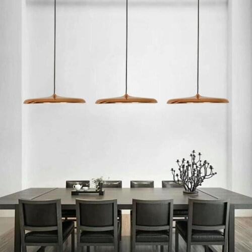 Nordic Aluminum LED Pendant Light Art Hanging Lamp Round Plate Suspension Lamp For Living Room Bedroom AC85-265V 25CM/40CM
