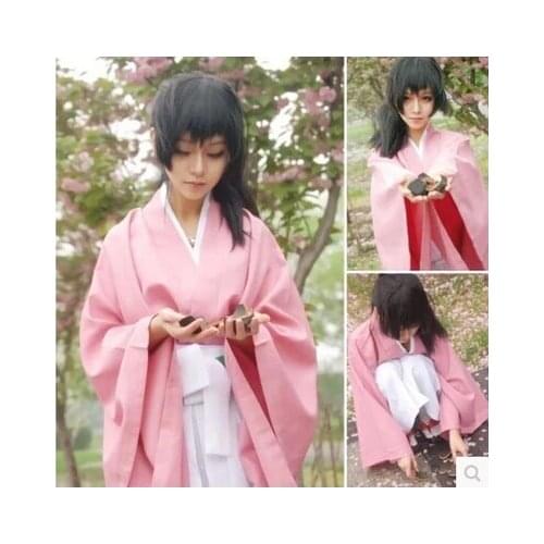 Anime Hakuouki cosplay yukimura chizuru cos halloween party kimono harujuku Long sleeve full set 3in1(Top+Pants+belt)