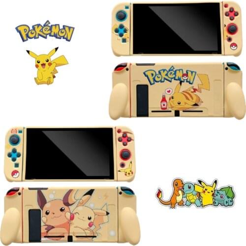 Pokemon Pikachupi Nintendo Switch Split Game Console Shell Protection Soft Cover Cartoon NS Handheld Game Storage Color Shell