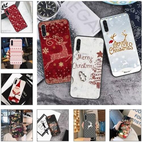 New year Merry christmas deer Phone Case For Samsung galaxy A S note 10 7 8 9 20 30 31 40 50 51 70 71 21 s ultra plus