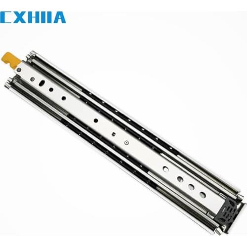 CXHIIA Heavy Duty Drawer Slides With Lock In Out Locking Function Capacity Of Load-Up To 200 Kg 3 Fold Full Extension1Pair