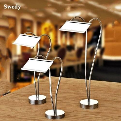 Stainless Steel Table Number Holders Table Place Cards Photo Holders Menu Price Label Holder For Wedding Party Table Name