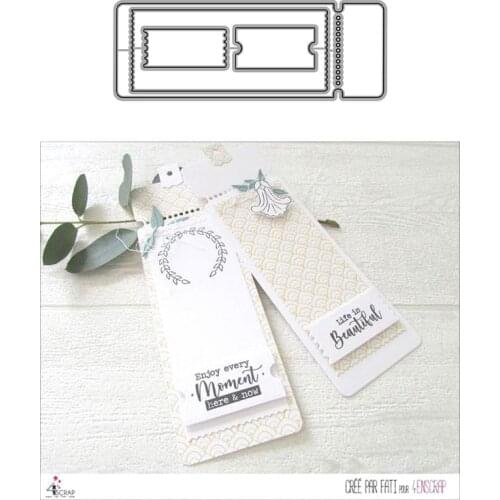 Long Rectangle Label Metal Cutting Dies for Scrapbooking Handmade Mold Cut Stencil New 2021 DIY Card Make Mould Model Craft