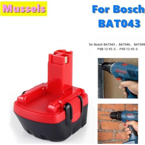 For Bosch 12V 12800mah PSR Rechargeable battery GSR 12V 12.8AH AHS GSB GSR 12 VE-2 BAT043 BAT045 BAT046 BAT049 BAT120 BAT139