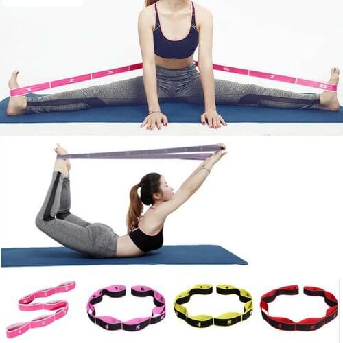 Home Workout Yoga Resistance Bands Elastic Leg Ballet Band Stretching Strap Yoga Exercise Foot Stretcher
