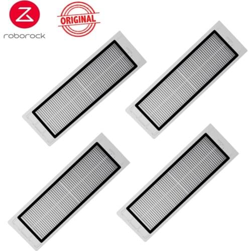 4pcs Original Roborock S5 max Accessories Washable Filter for Mijia1s Roborock S6maxv E4 S50 S4 Vacuum cleaner Dust Bin Filters