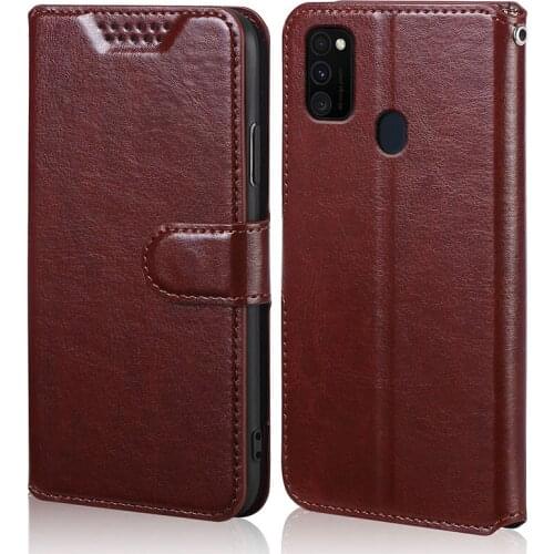 Flip Case For Samsung Galaxy M21 SM-M215FZGUSER m215 Cover Bags Retro Leather Wallet case Protective card holder Book style