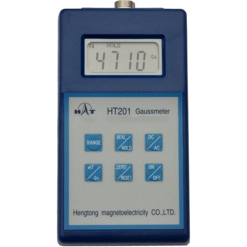 HT-201 Digital Gauss Tesla Meter Gaussmeter AC DC 2000mT Inspecting Checking Flus Density Magnetic Range 0-200mT