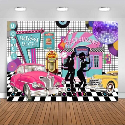 80s 90s backdrop for photography hip hop boogie background for photo studio birthday party decoration restaurant disco backdrops