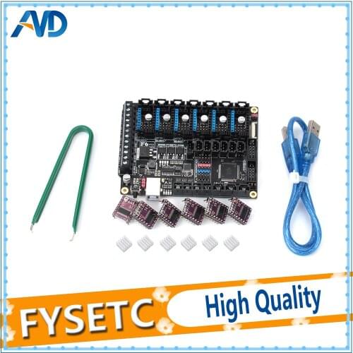 FYSETC F6 V1.3 Board ALL-in-one Electronics Solution Mainboard For 3D Printer CNC Devices + 6pcs DRV8825 Stepper Driver