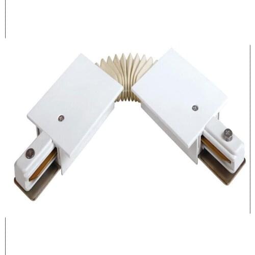 Bend joint elbow Connector for two wire concealed Embedded track light flexible 360 degree Universal joint 4pcs