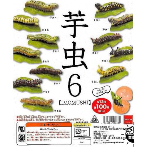 Simulated Insect Model Gashapon Toys Three Dimensional Encyclopedia Caterpillar Action Figure Ornament Toys