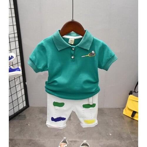 Kids Baby Boys Clothes Set For Casual 2019 New Summer Childrens Clothing Suit T-shirt + shorts Cotton 2pcs Sets 2-7 Years