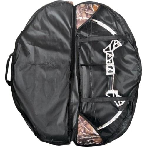 Lightweight Portable Outdoor Hunting Archery Canvas Compound Bow Bag Protection Case Black/ Camouflage