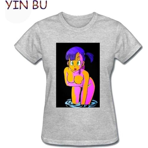 Fashions Funny Anime Z Sexy Girl Bulma Cotton Custom Short Sleeve Custom Print Womens Oversized T Shirt