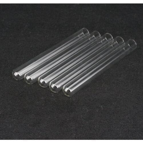 Lot(5) 18x150mm Diam x Length Lab Glassware Test Tube Plain End Round Bottom