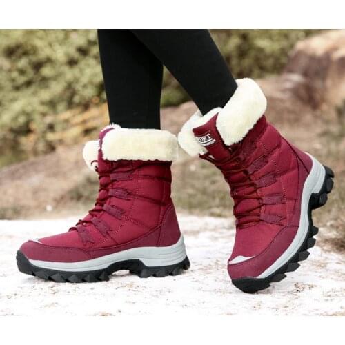 2021 winter new Martin boots women plus velvet warm outdoor snow boots women rubber outsole high-barrel shoes Martin boots