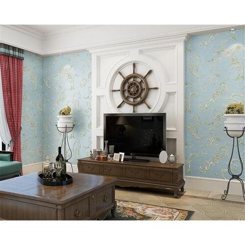 Beibehang American Retro Pastoral Wallpaper Bedroom Living Room TV Wall Wall Decorative Wallpaper Roll papier peint mural 3d