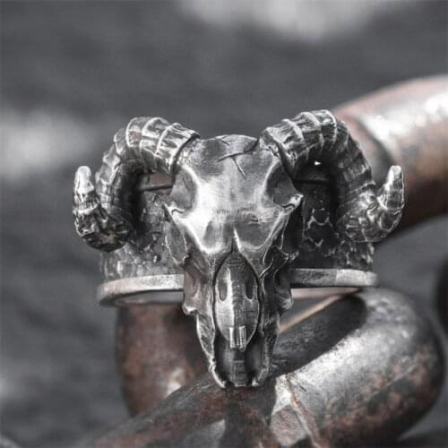 Charm Retro Punk Shofar Rings for Men Women Couples Copper Colour Personality Party Hip Hop Claw Ring Jewelry Men Courage Faith