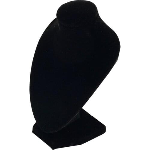 Black Mannequin Necklace Jewelry Pendant Display Stand Holder Show Decorate Jewelry Shop Female Pendant Necklace Display Stand