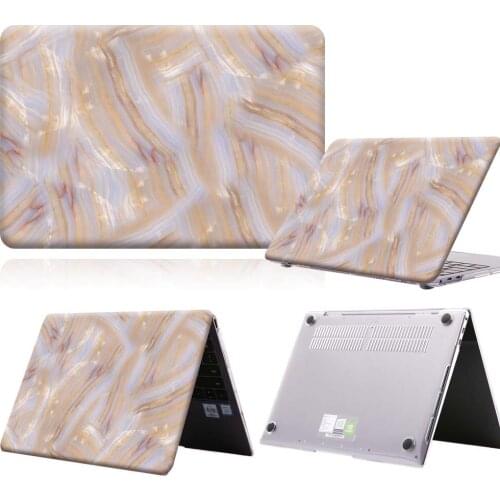 Coral Marble Pattern Anti-slip Laptop Case For MateBook 13/13 AMD Ryzen/14/D14/D15/X 2020/X Pro/Pro 16.1/Honor MagicBook 14/15