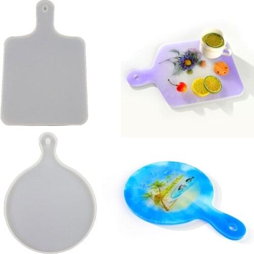 Serving Board Tray Resin Mold Sea Wave Painting Art Serving Tray Silicone Molds