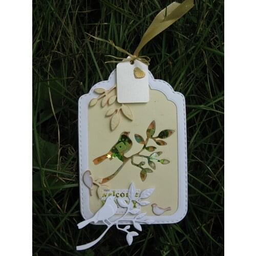 Six sets of Stitched Tag DIE SET for Cards Scrapbook Craft Dies Scrapbooking Die Carbon Steel Embossing Cutting Die 120*81mm die