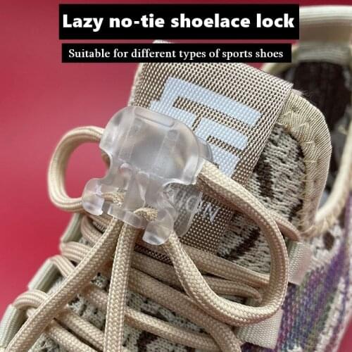New Lazy No-tie Shoelace Locks Special No Tie Shoelace Lacing Kids Adult Sneakers Quick Shoe Lace Locks