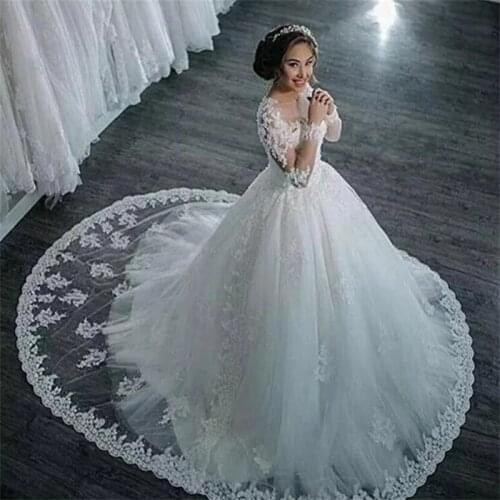 Wedding Dress With Beaded Tutu Skirt Waist Waist And Thin Retro Simple And Atmospheric European-Style Wedding Dress White An
