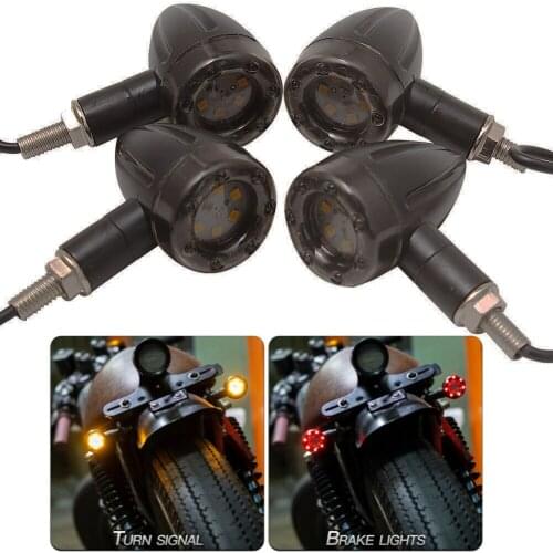 LED Turn Signals Light Motorcycle Blinkers Universal Bullet Indicators For Harley Honda Kawasaki Yamaha Suzuki Off-road