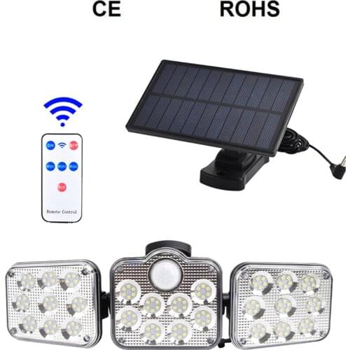 138 led seperable remote Solar Light Outdoors Solar Lamp Garden Home Outdoor Yard Garden wall security motion sensor remote huma
