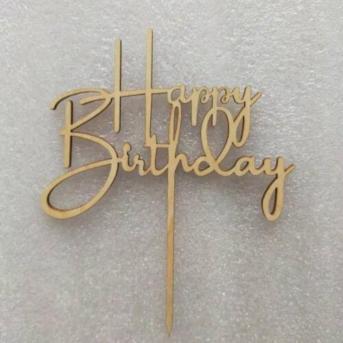 Cake Decorations Happy Birthday Cupcake topper For Birthday Party