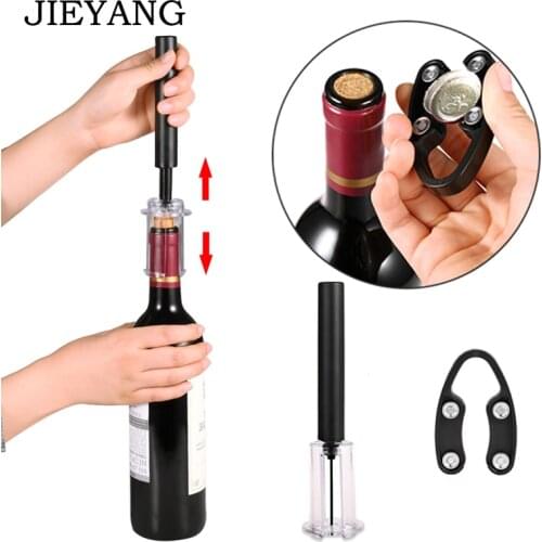 Air Pump Wine Bottle Opener Safe Portable Stainless Steel Pin Cork Remover Air Pressure Corkscrew Kitchen Tools Bar Accessories
