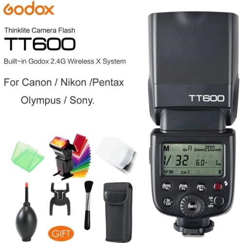 Godox TT600S TT600 Flash Speedlite for Canon Nikon Sony Pentax Olympus Fujifilm & Built-in 2.4G Wireless Trigger System GN60